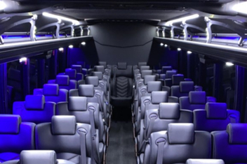 Brooklyn Park Charter Bus Interior