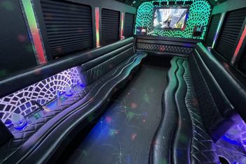 Brooklyn Park Limo Bus Interior